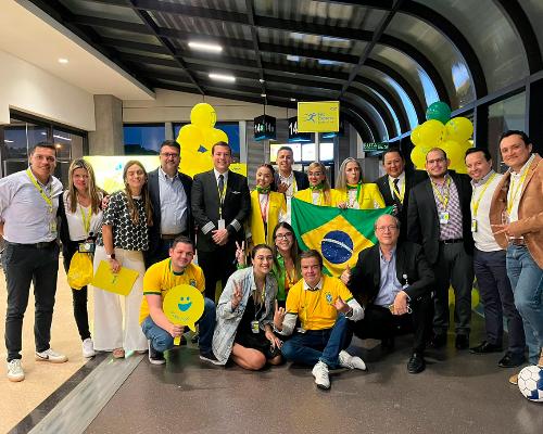 FotografoFoto Alcaldía de Medellín:Medellín y São Paulo se unen con una ruta aérea directa y tres frecuencias semanales. 